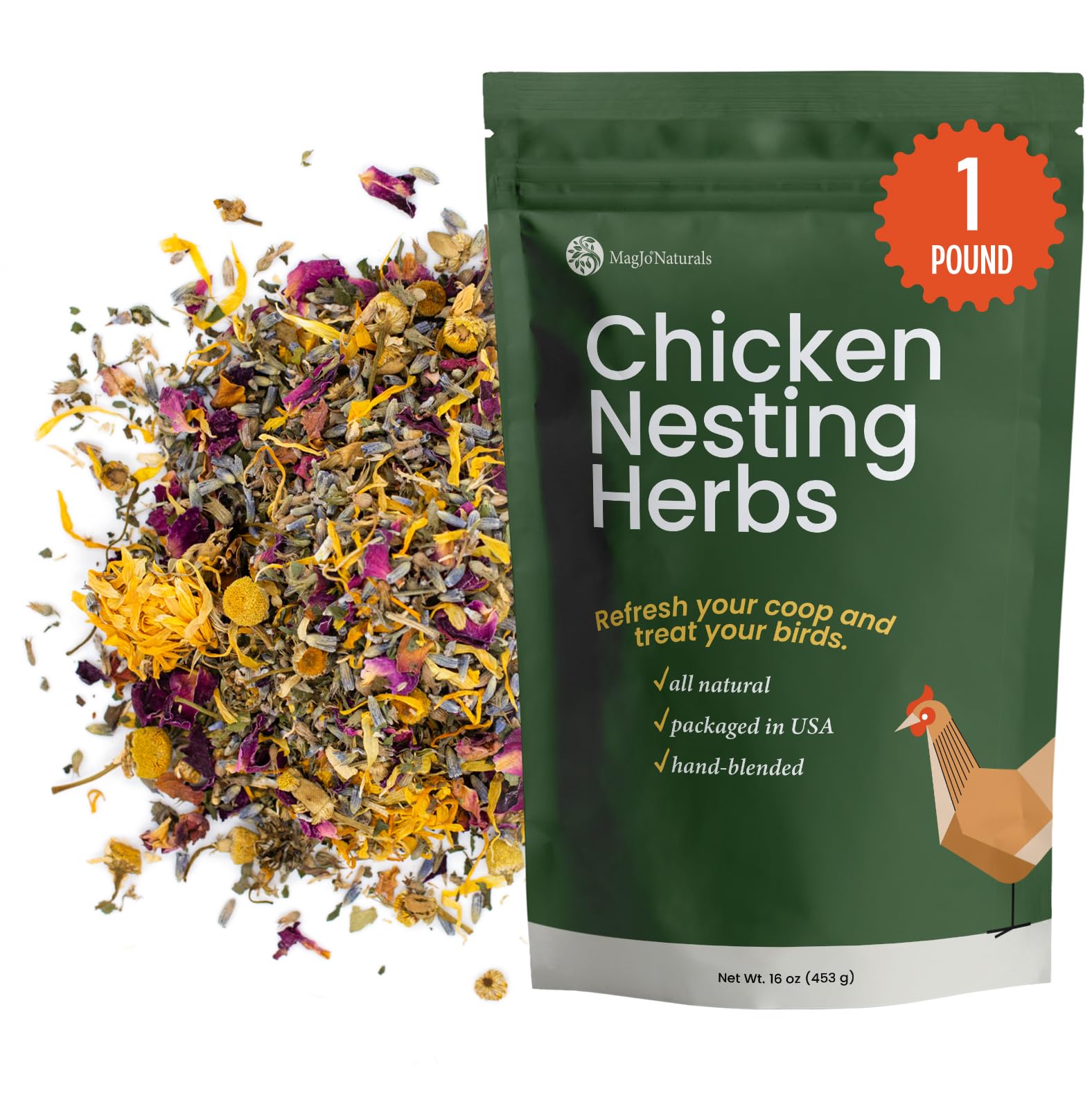 Amazon.com : MagJo Chicken Nesting Box Herbs 1lb Coop Accessory